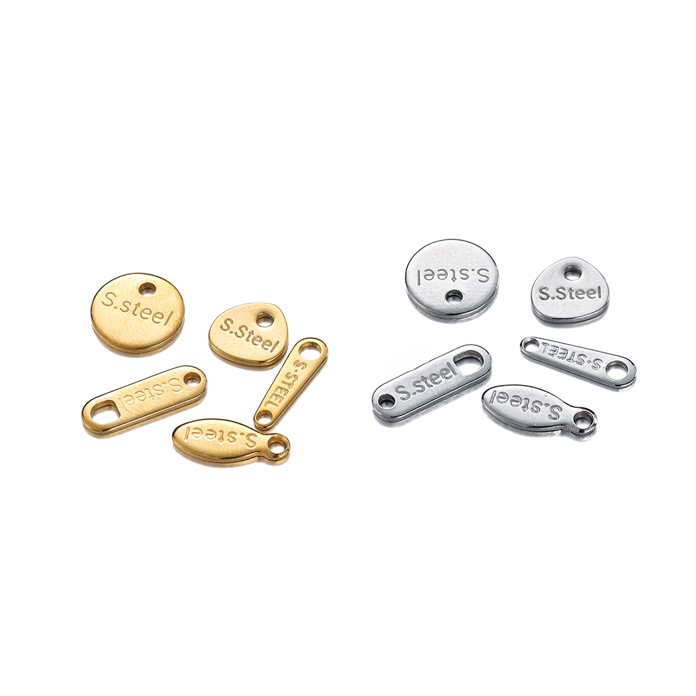 Embroidery Charm - 20/50 pezzi in acciaio inossidabile color