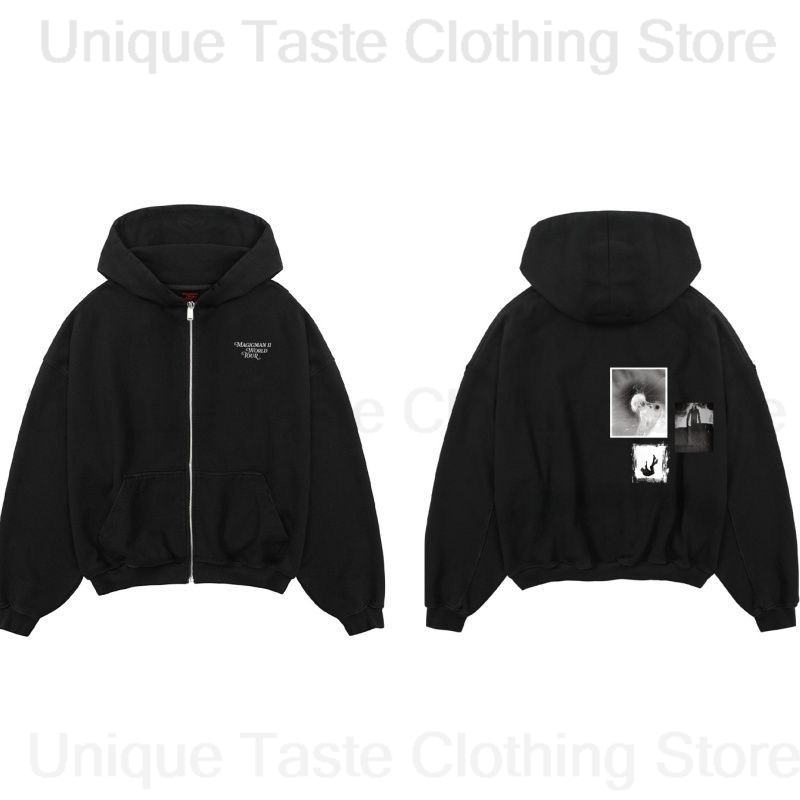 Embroidery Zip Up Hoodie - Jackson Wang MAGICMAN 2 Stesso Felpe