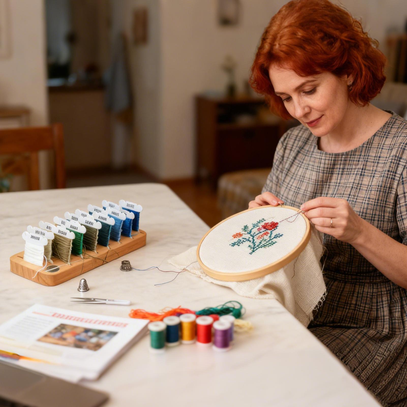Embroidery Artist - Organizzatore di filo da ricamo Porta
