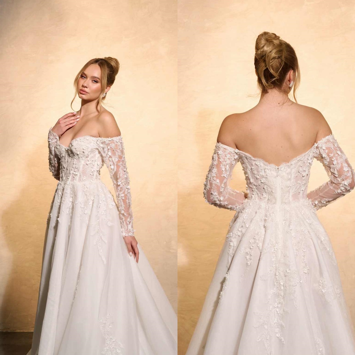 Embroidery Online Design - Abito da sposa elegante A-Line in
