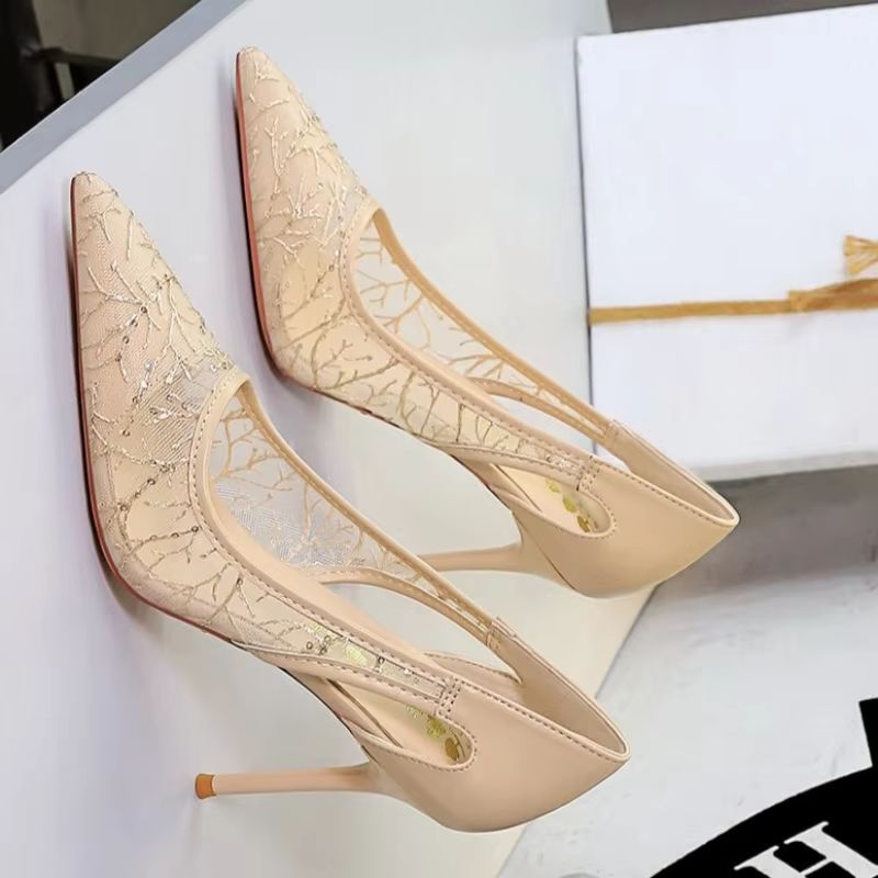 Embroidery Wedding - BIGTREE Nuovo Design Scarpe con Tacco