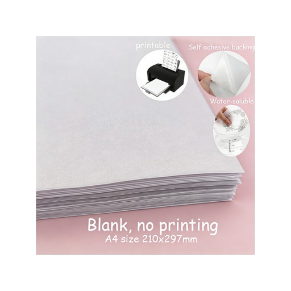 Embroidery Web - 5 fogli A4 personalizzabili per stampa,