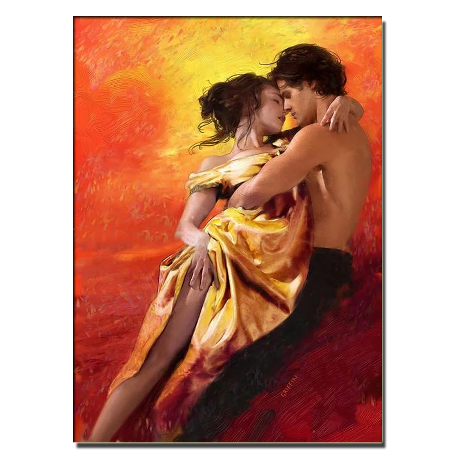 Embroidery Kiss - 5D fai da te pittura diamante