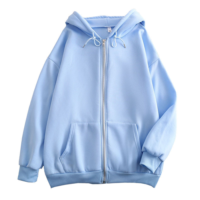 Embroidery Zip Up Hoodie - Felpa con Cappuccio e Zip in