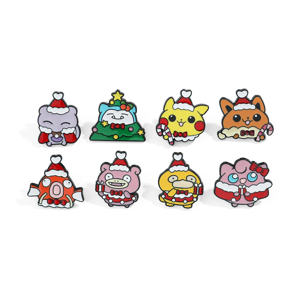 Embroidery Tulle - 8 Pezzi Spilla Natalizia Slowpoke, Simpatico