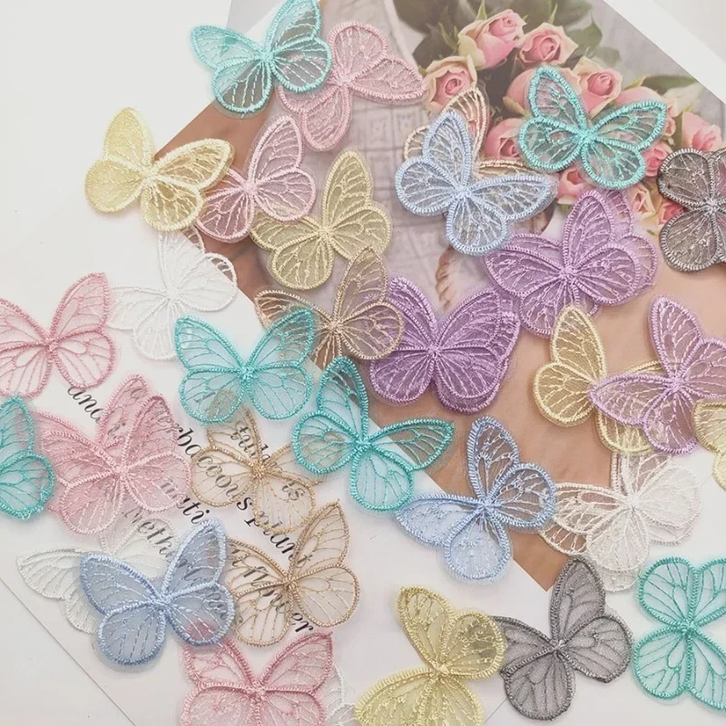 Embroidery Web - 20 Pz/lotto 4.5*3.5 cm Maglia Ricamata