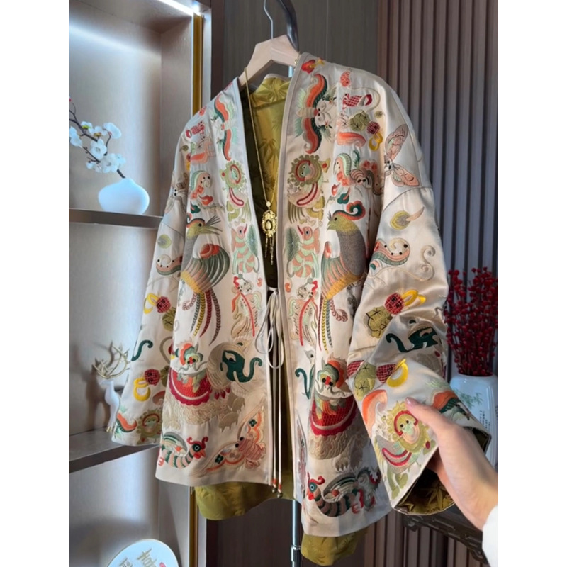 Embroidery Fashion - Nuovo Cardigan Kimono in Stile Cinese,
