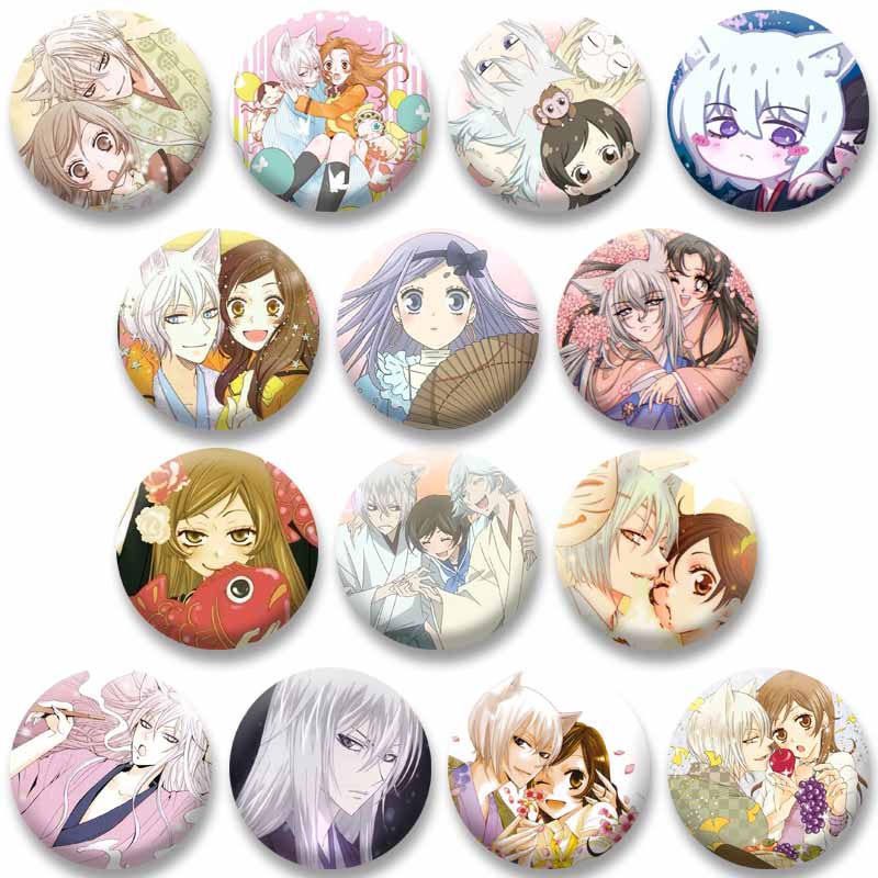 Embroidery Kiss - Anime Kamisama Bacio Spille del pulsante