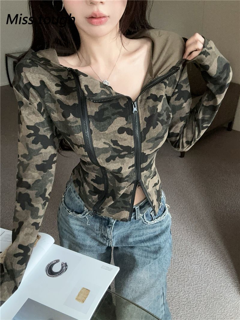 Felpa con cappuccio da donna c - Embroidery Zip Up Hoodie recensione e prezzo