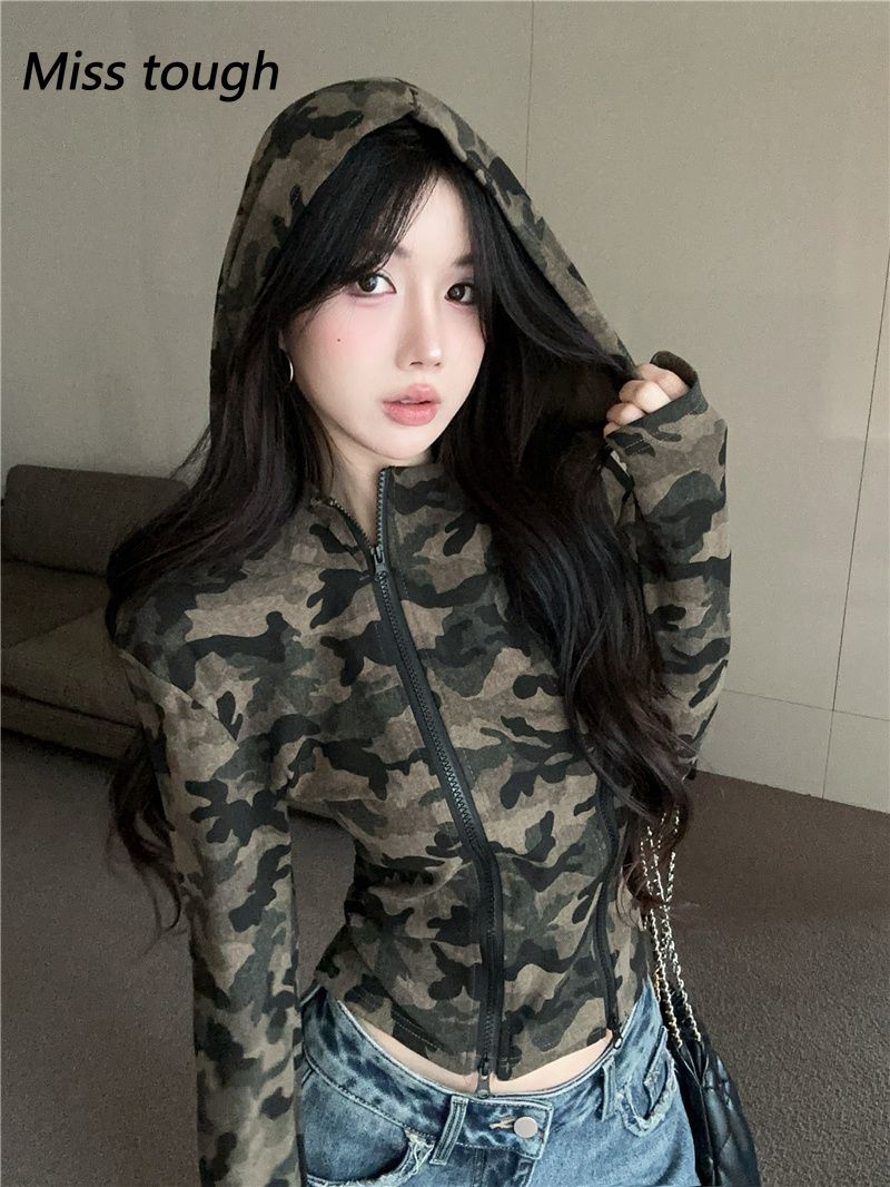 Felpa con cappuccio da donna c - Embroidery Zip Up Hoodie recensione e prezzo