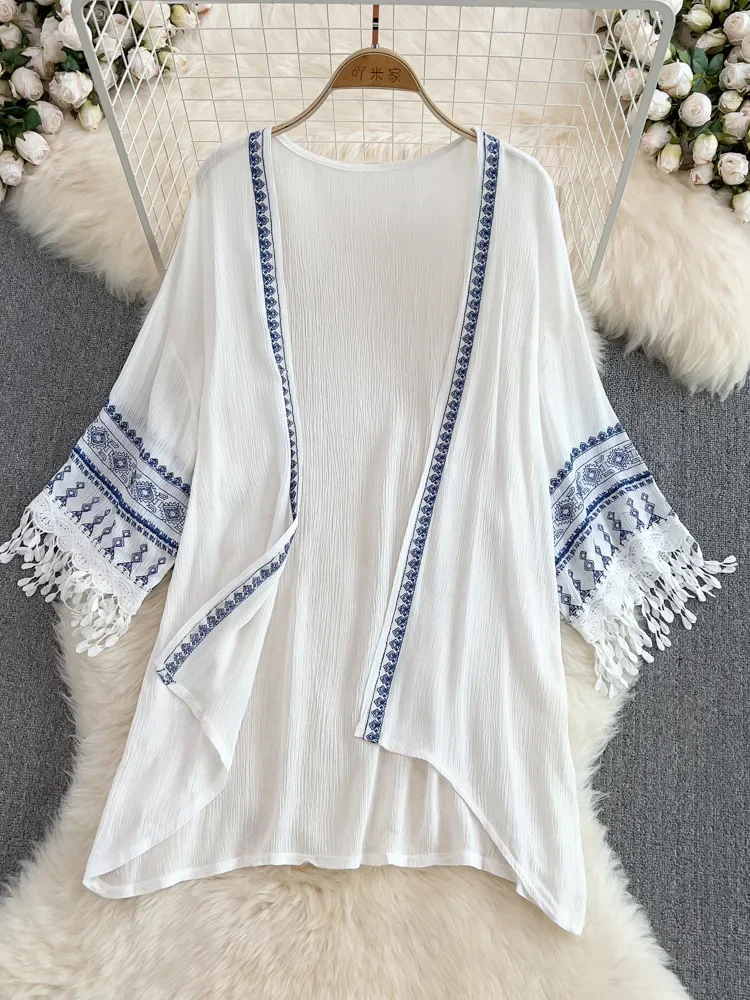 Top estivo con scialle in stil - Embroidery Zig Zag Stitch recensione e prezzo