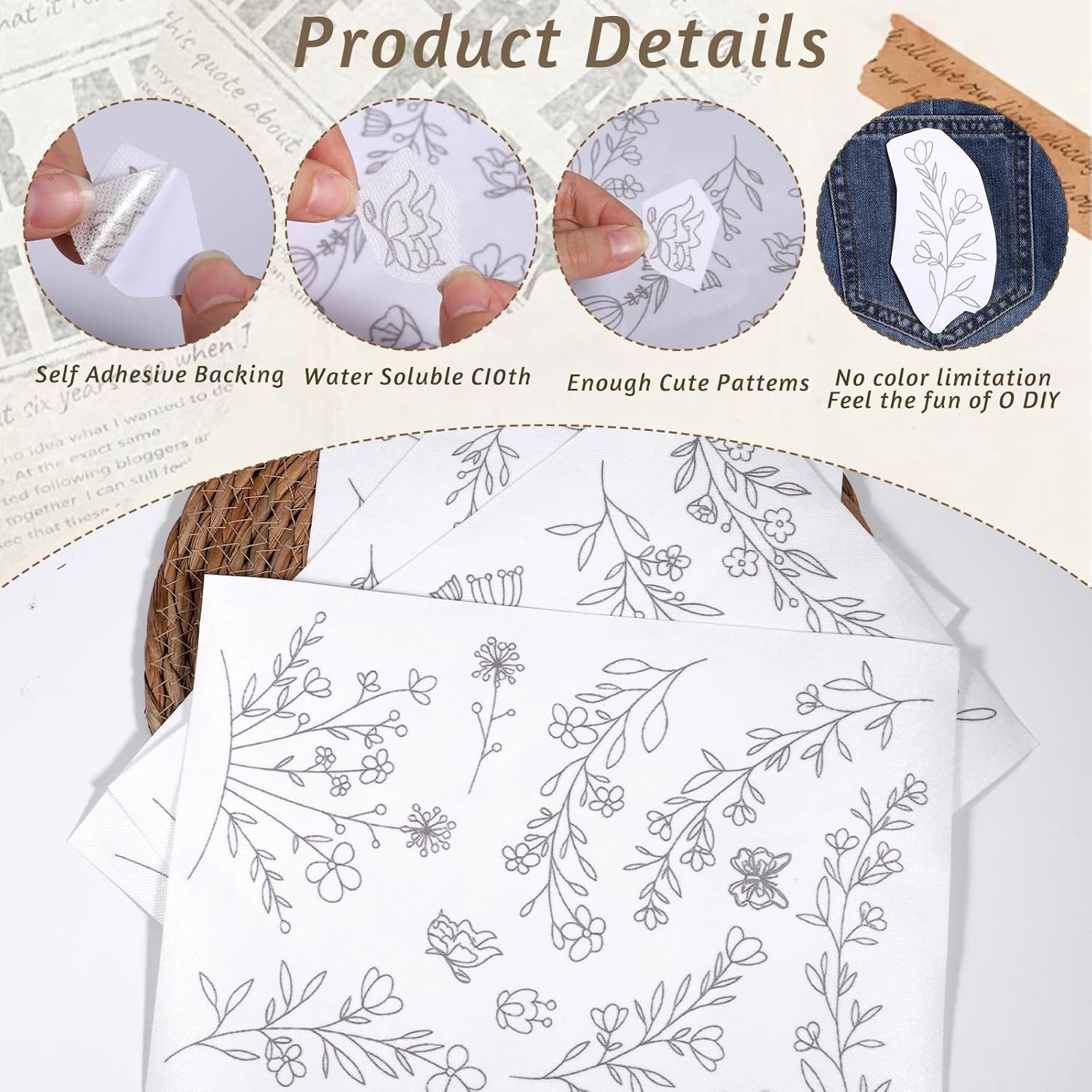 Carta per Ricamo Solubile in A - Embroidery Web recensione e prezzo
