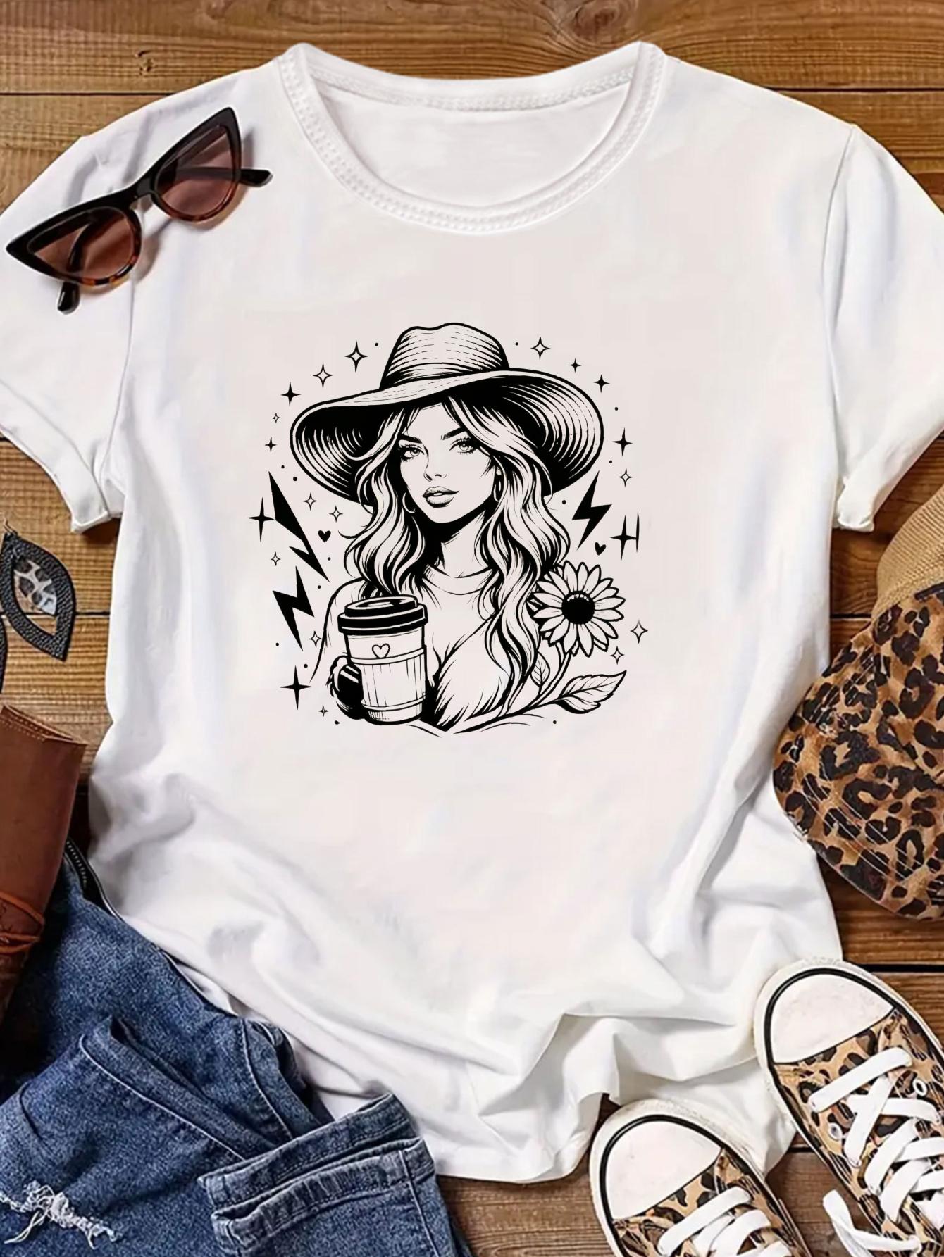 T-shirt da donna con grafica e - Embroidery Normal Map recensione e prezzo