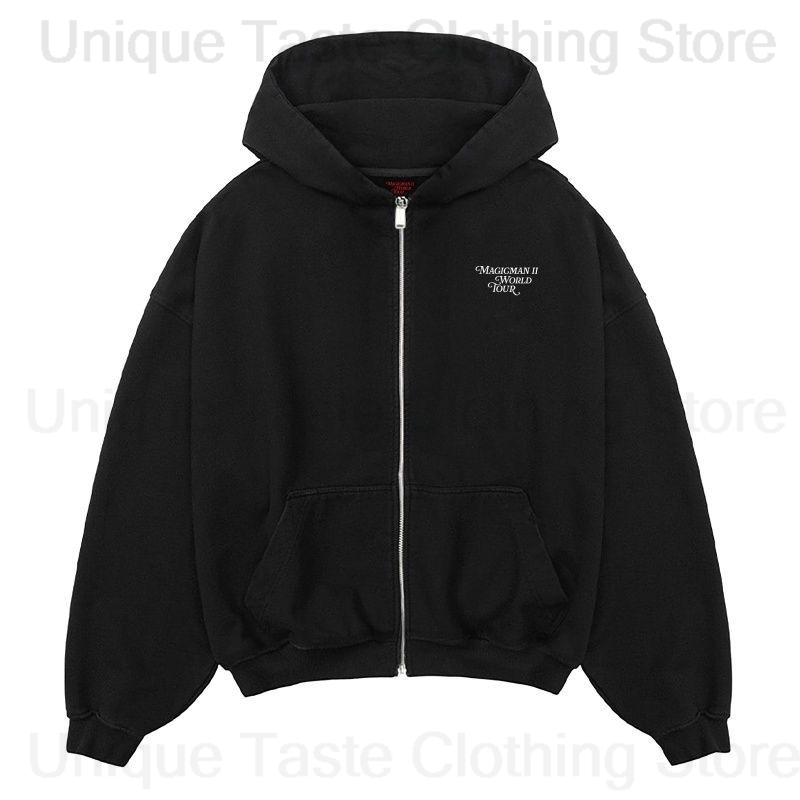 Jackson Wang MAGICMAN 2 Stesso - Embroidery Zip Up Hoodie recensione e prezzo