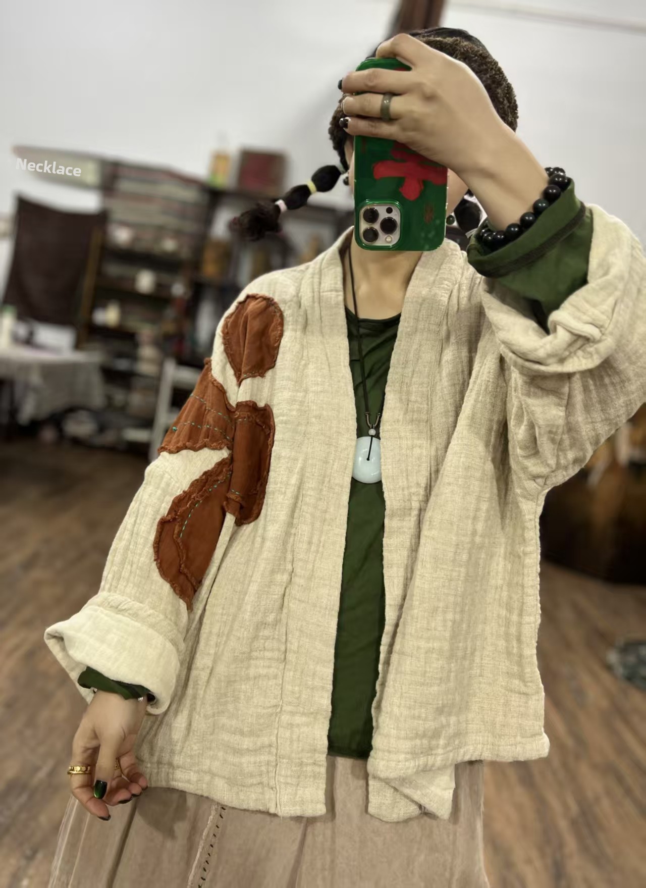 Cardigan Aperto in Lino Fatto  - Embroidery Artist recensione e prezzo