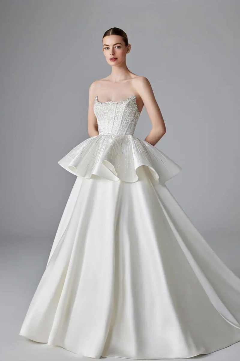 Abito da sposa elegante A-Line - Embroidery Online Design recensione e prezzo