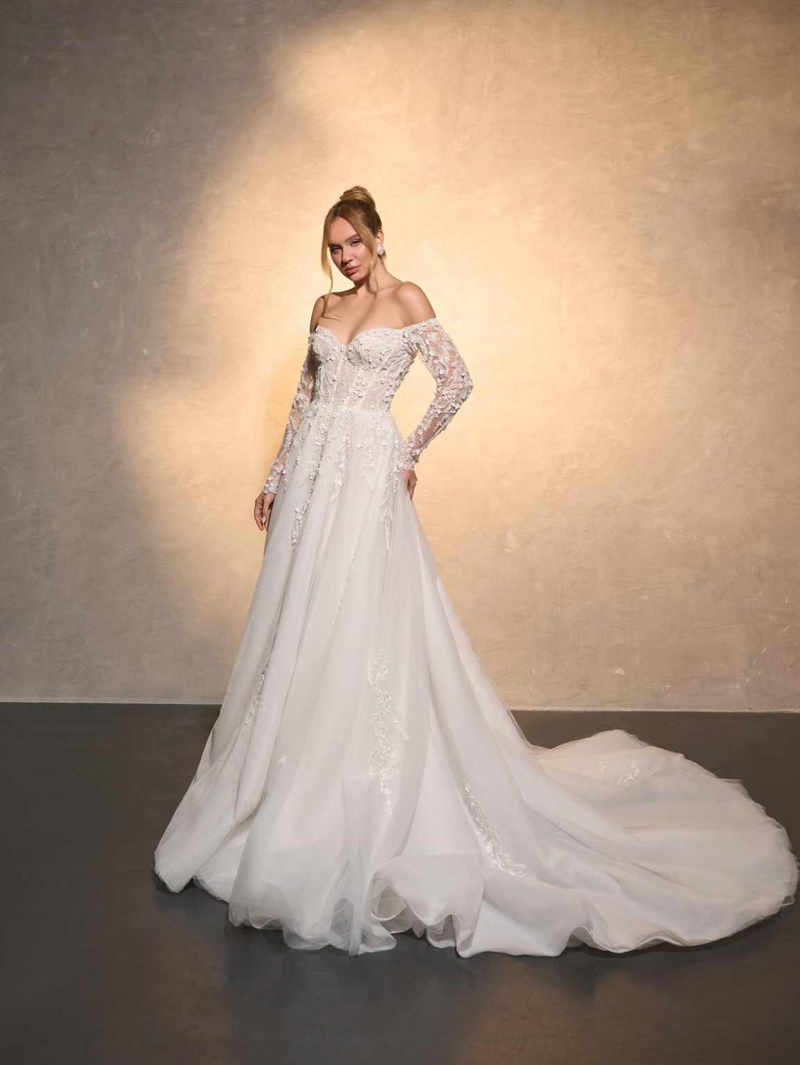 Abito da sposa elegante A-Line - Embroidery Online Design recensione e prezzo