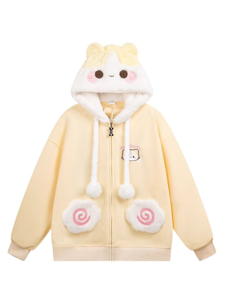 Felpe con cappuccio autunnali  - Embroidery Zip Up Hoodie recensione e prezzo
