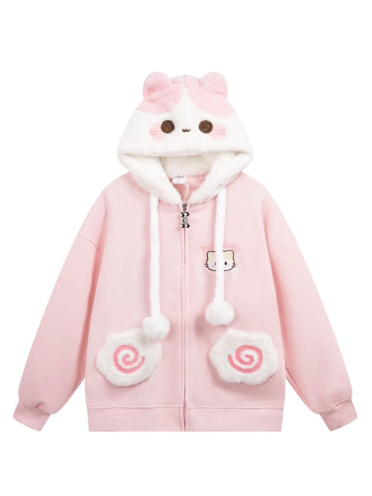 Felpe con cappuccio autunnali  - Embroidery Zip Up Hoodie recensione e prezzo