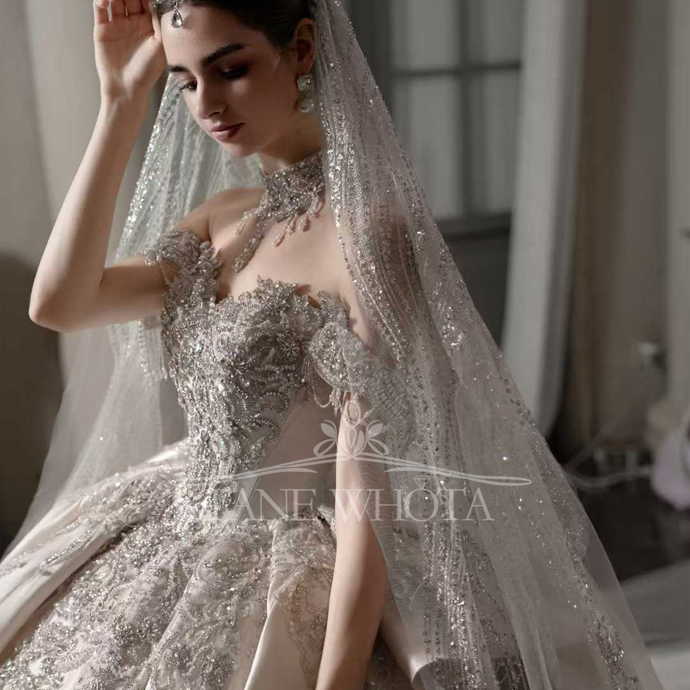 Abito da sposa di lusso con pa - Embroidery Rose recensione e prezzo