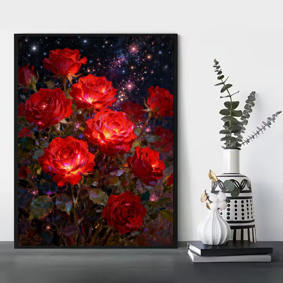 Pittura Diamante Senza Cornice - Embroidery Rose recensione e prezzo
