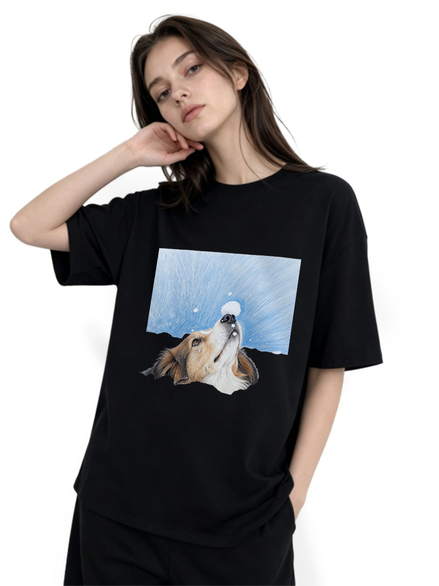 T-shirt basic da ufficio con t - Embroidery Moisturizer recensione e prezzo