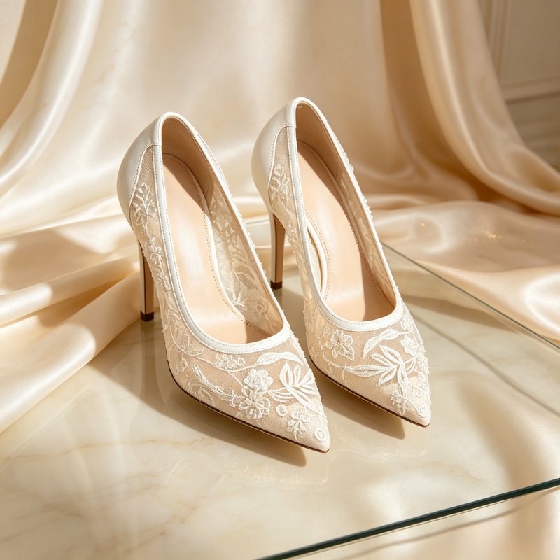 Scarpe con tacco alto a punta  - Embroidery Wedding recensione e prezzo