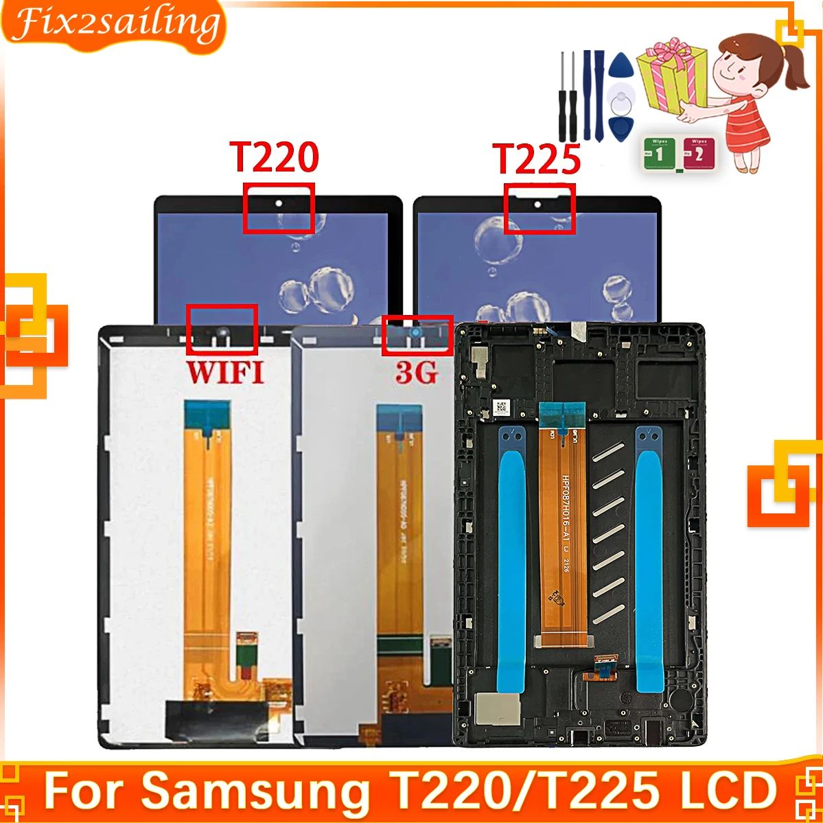 LCD da 8.7 ''per Samsung Tab A - Embroidery Digitizer recensione e prezzo