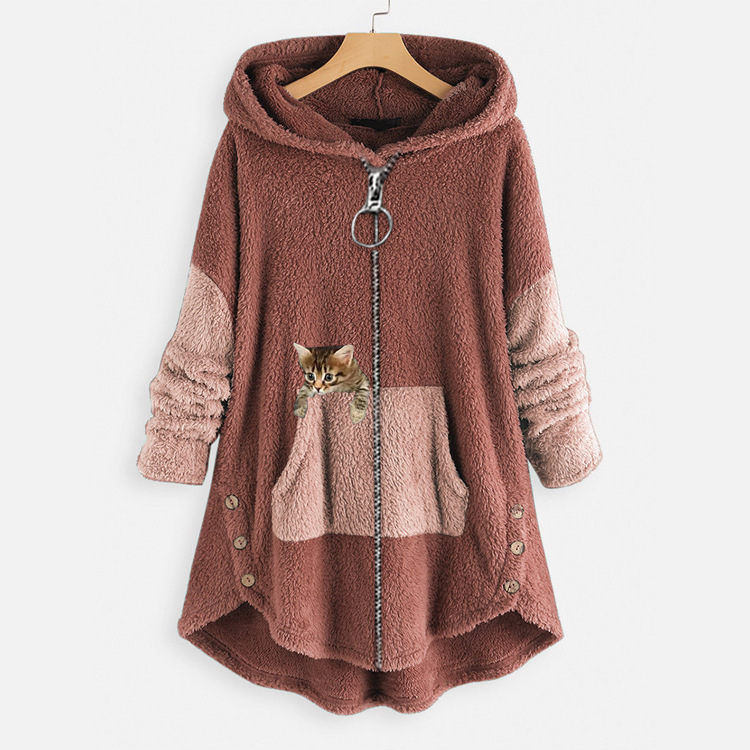 Cappotto con cappuccio Giacca  - Embroidery Zip Up Hoodie recensione e prezzo
