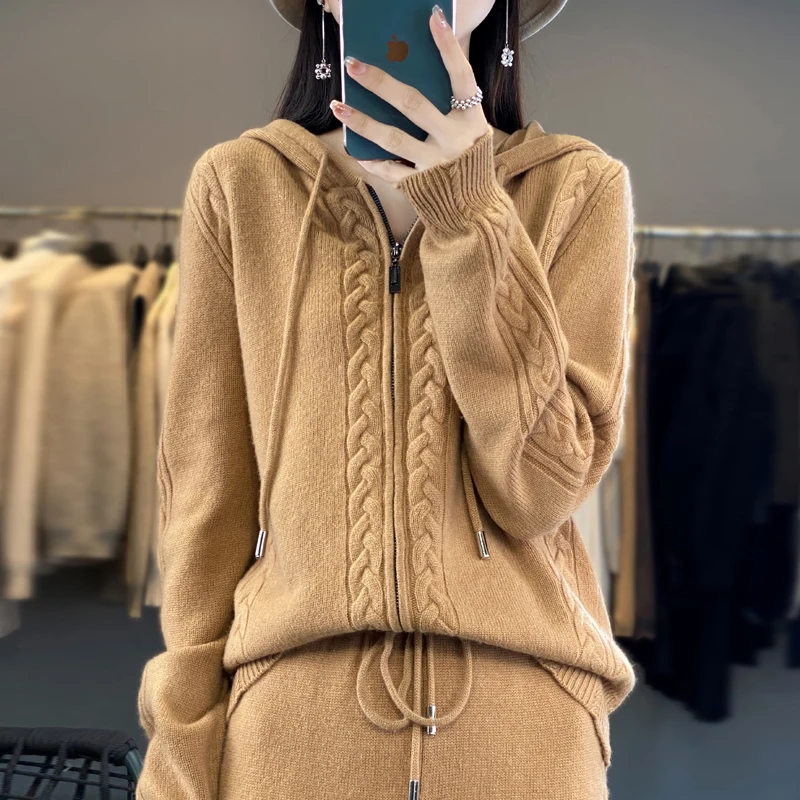 Set 2 Pezzi da Donna in Puro C - Embroidery Zip Up Hoodie recensione e prezzo