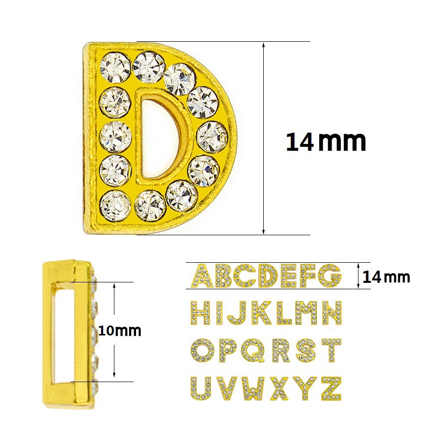 50 pezzi/lotto Lettere scorrev - Embroidery Charm recensione e prezzo